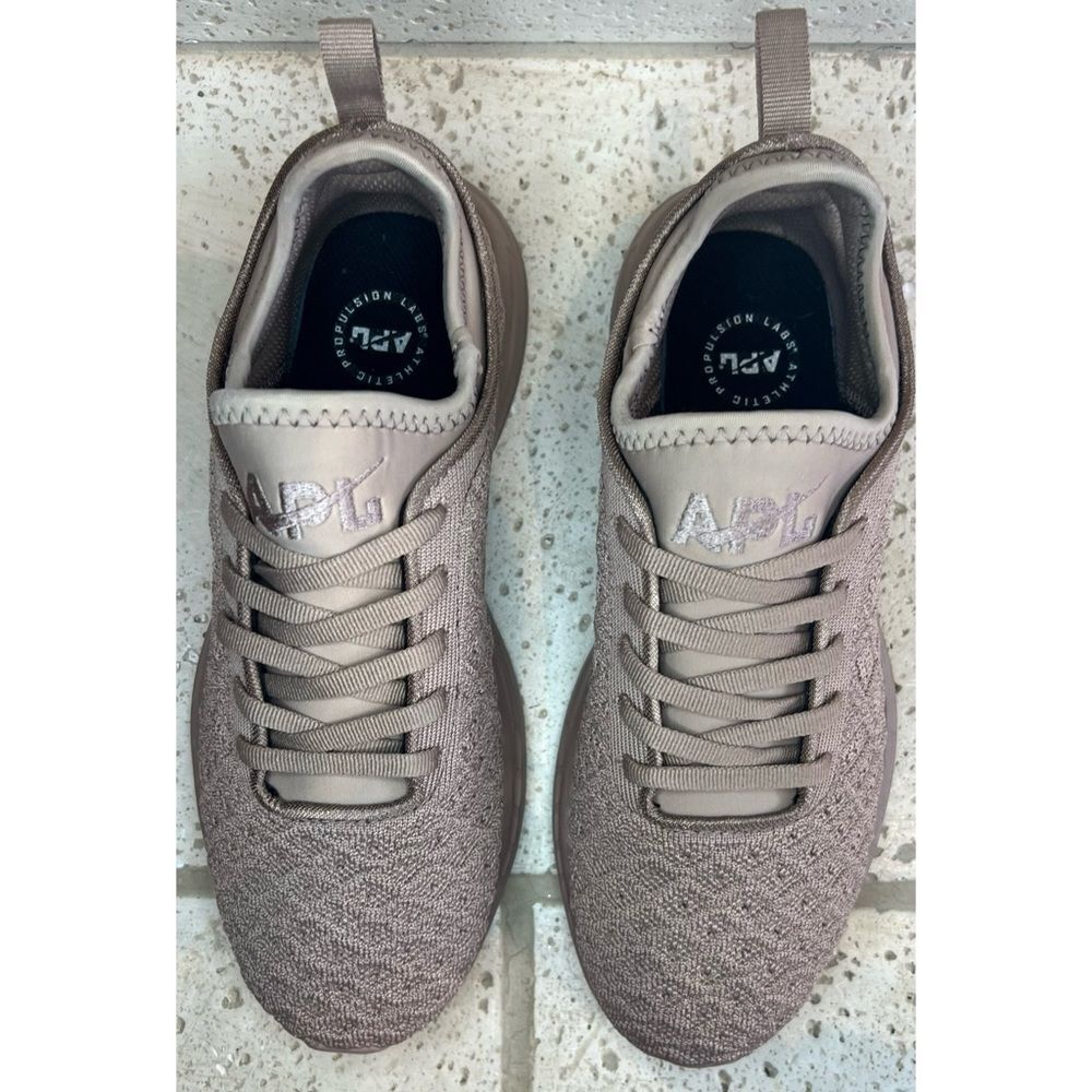 APL Athletic Propulsion Labs TECHLOOM PHANTOM Women’s Sneakers Latte/Umber Sz 8 - Picture 4 of 14